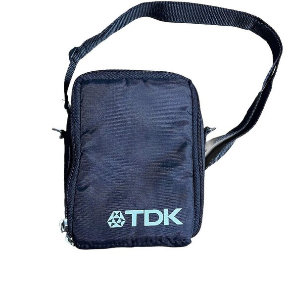 TDK Other - Genuine TDK Black Zip Up Cassette Tape Case / Pouch By Case Logic Vintage